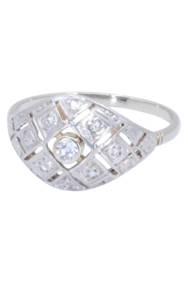 BAGUE ART-DÉCO DIAMANTS — vue 6