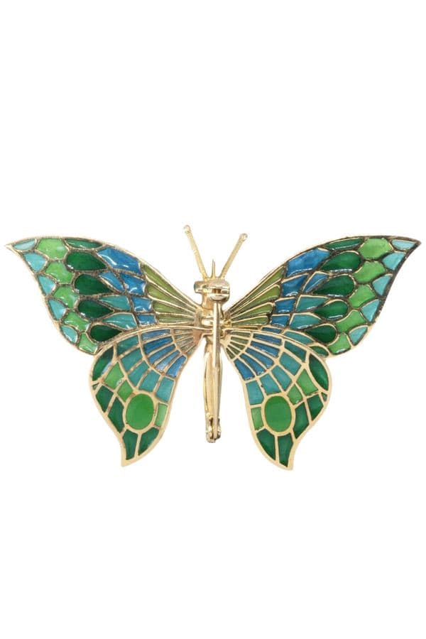 BROCHE PAPILLON PLIQUE À JOUR — vue 2