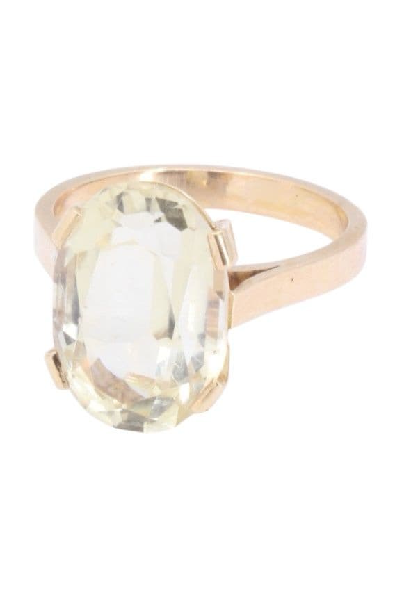 BAGUE MODERNE CITRINE — vue 6