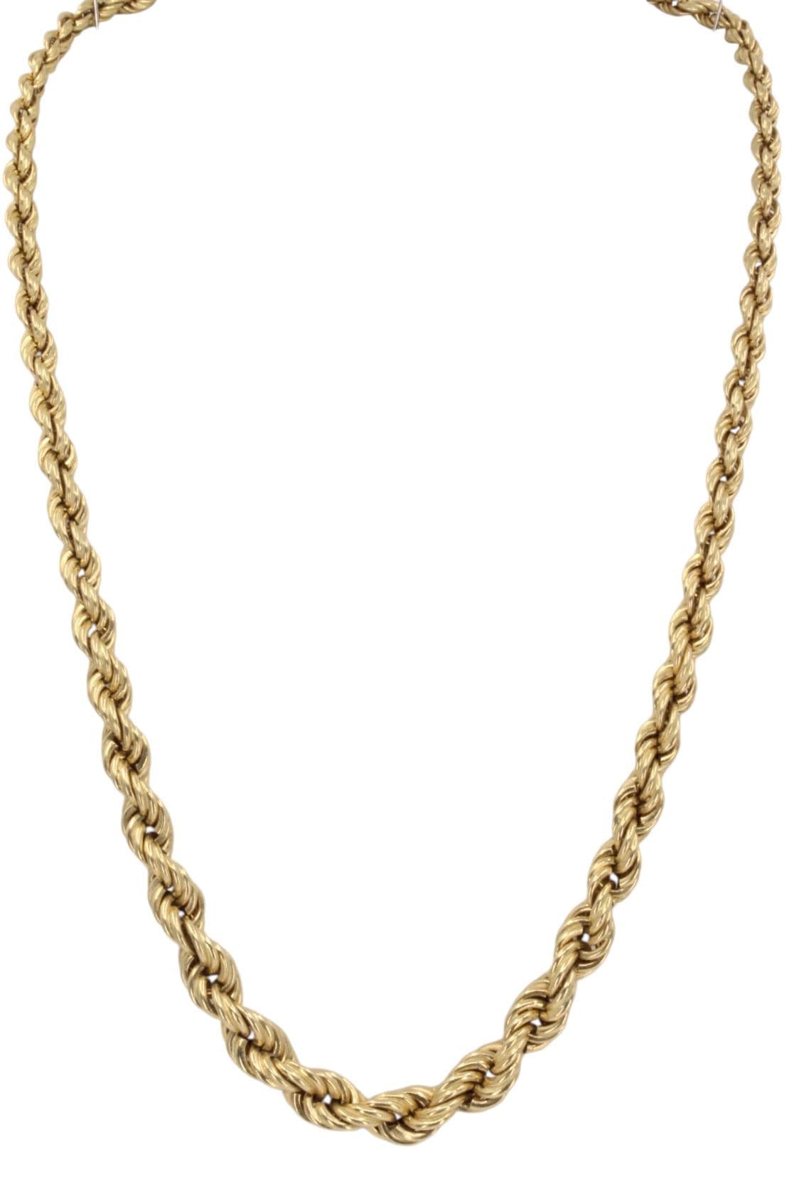 COLLIER ANCIEN MAILLE TORSADEE — vue 1