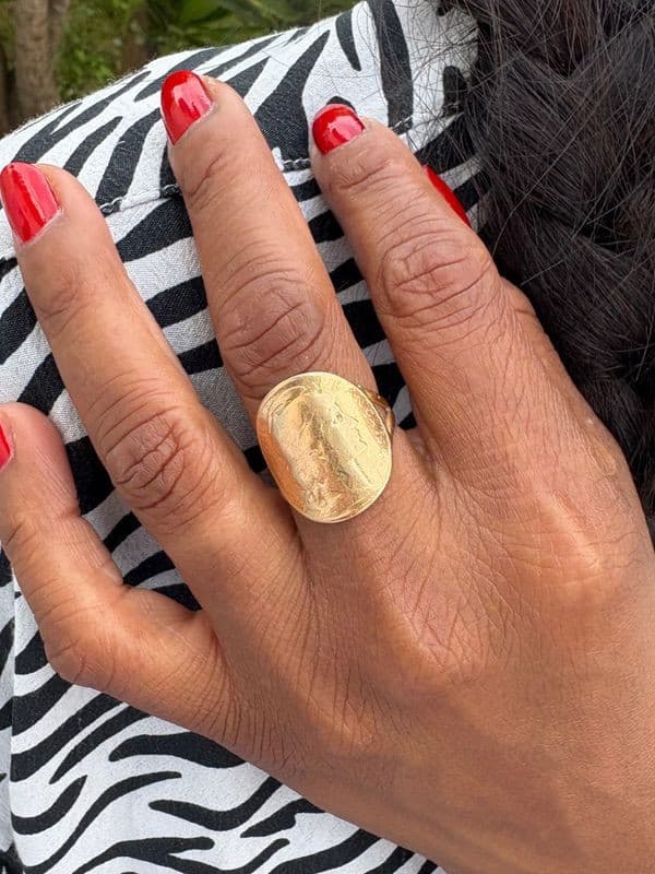 BAGUE PIÈCE 20 FRANCS — vue 2