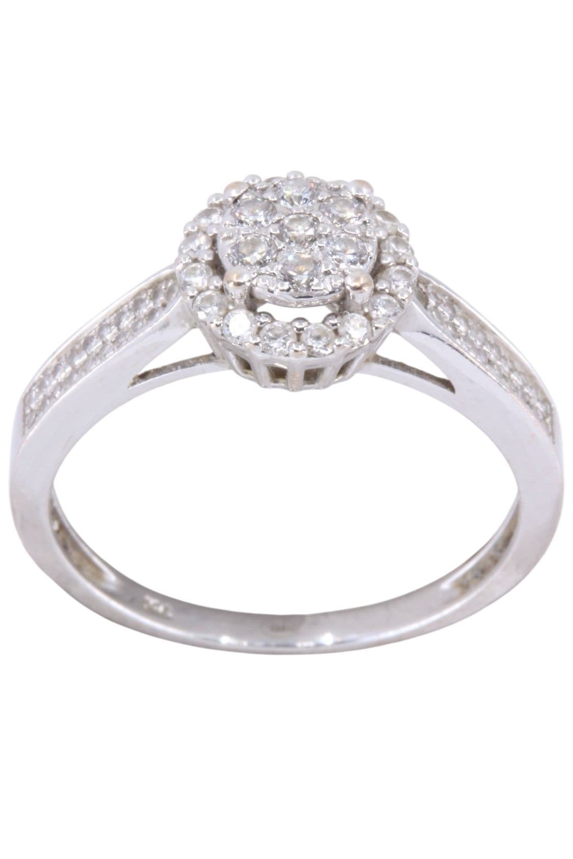 BAGUE MODERNE DIAMANTS — vue 1