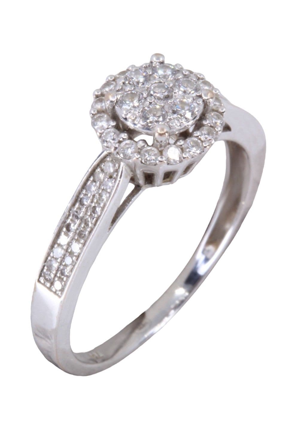 BAGUE MODERNE DIAMANTS — vue 3