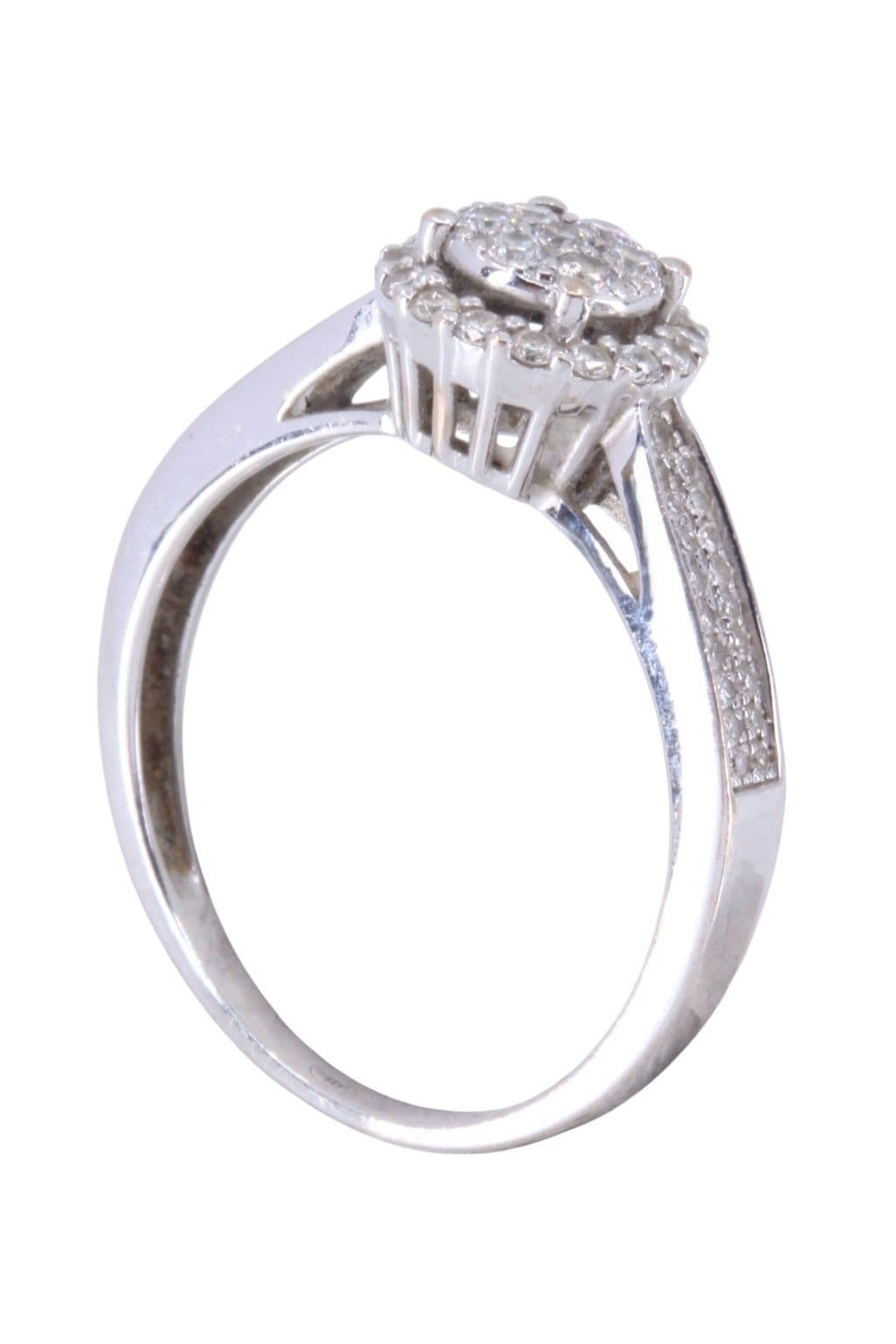 BAGUE MODERNE DIAMANTS — vue 4