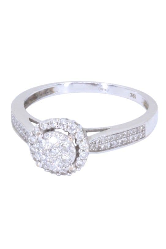 BAGUE MODERNE DIAMANTS — vue 6
