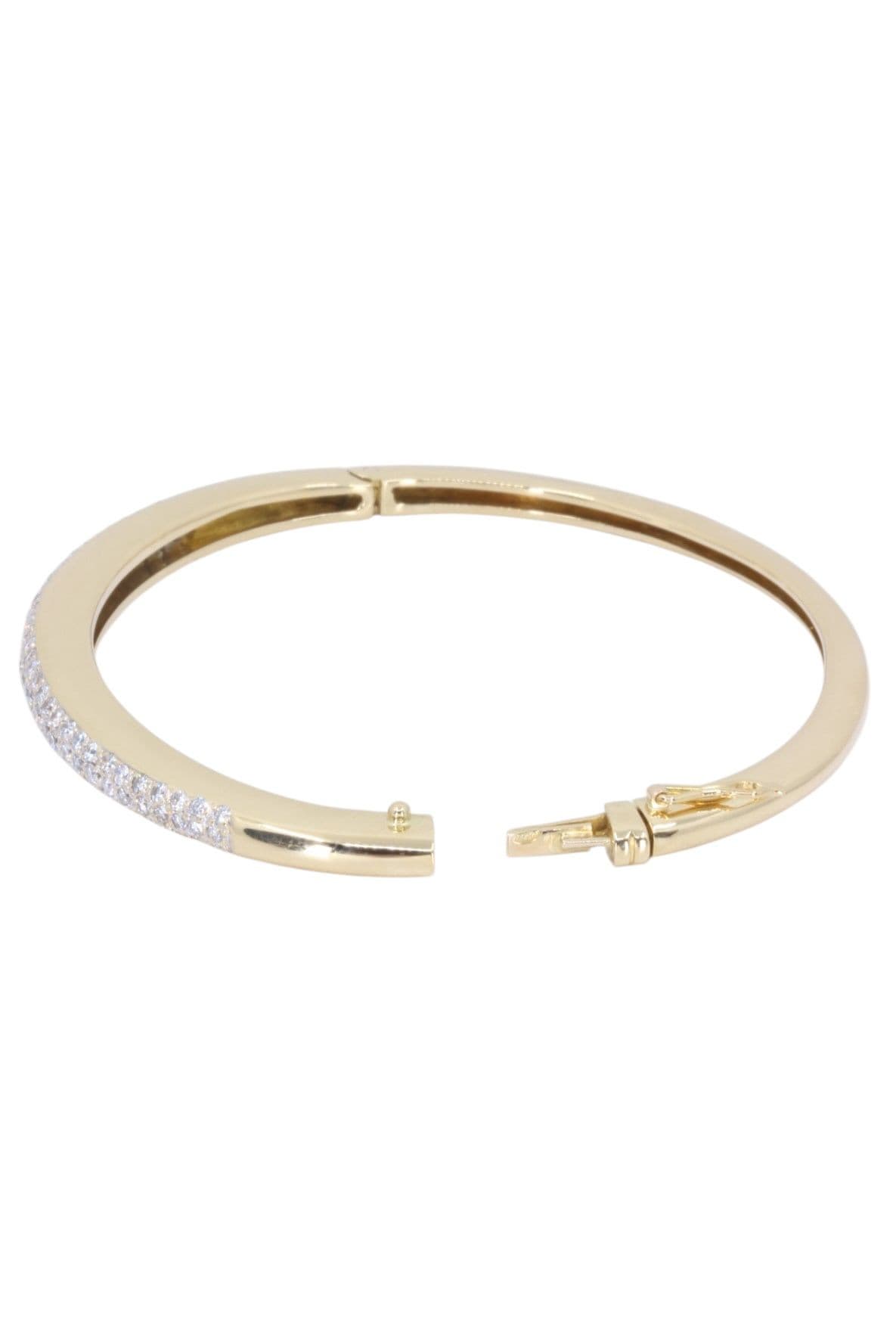 BRACELET JONC OUVRANT DIAMANTS — vue 4
