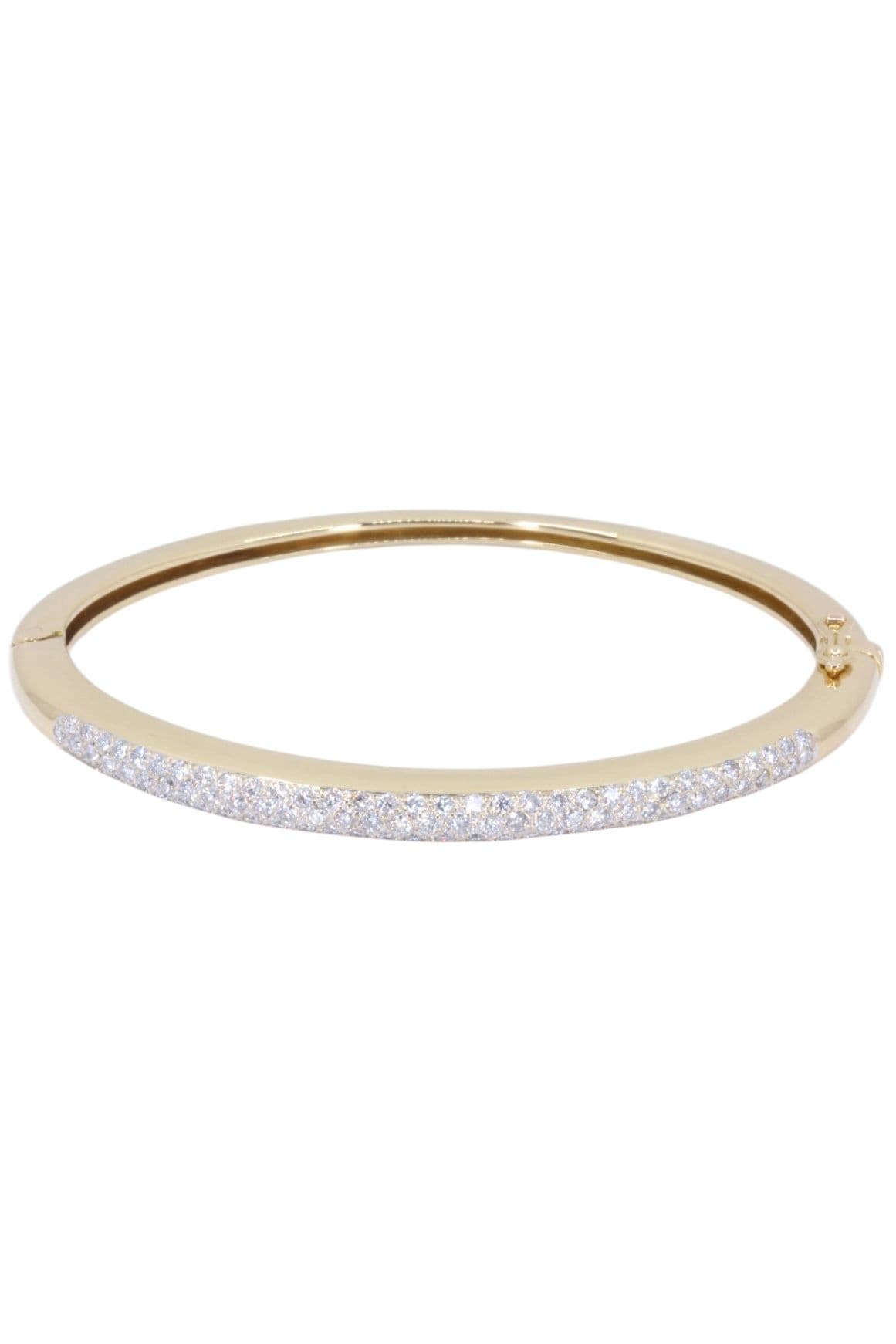 BRACELET JONC OUVRANT DIAMANTS — vue 1