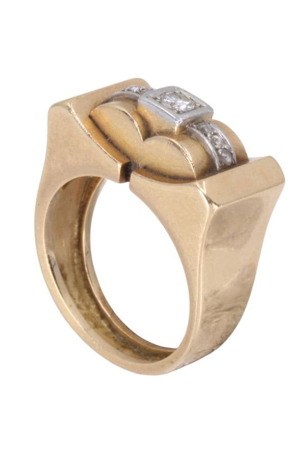 BAGUE TANK DIAMANTS — vue 4
