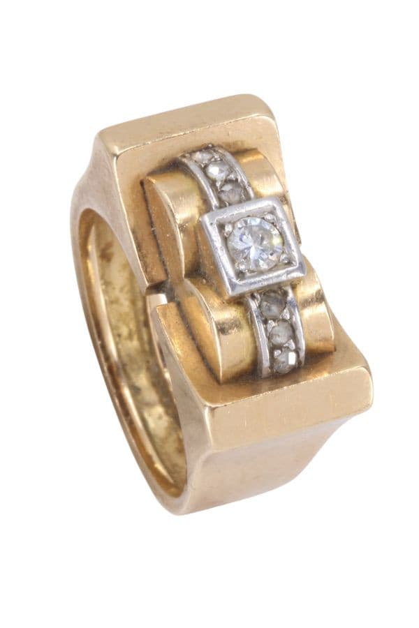 BAGUE TANK DIAMANTS — vue 5