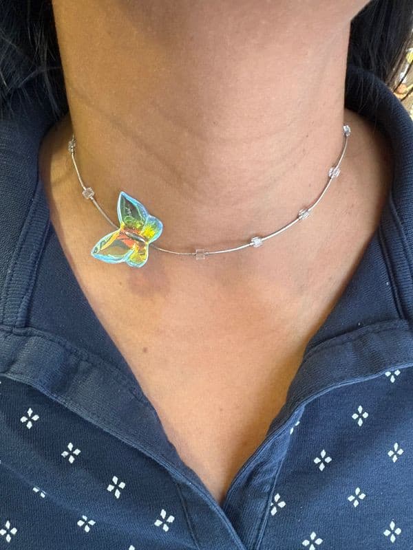 COLLIER BACCARAT PAPILLON — vue 2
