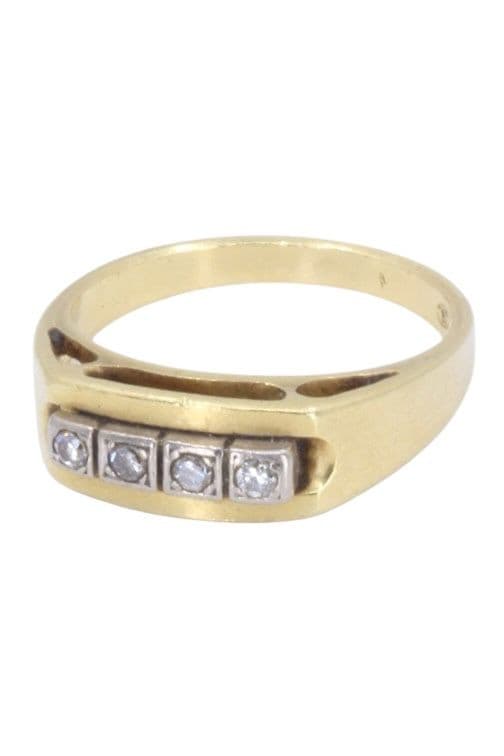 BAGUE ANCIENNE DIAMANTS — vue 6