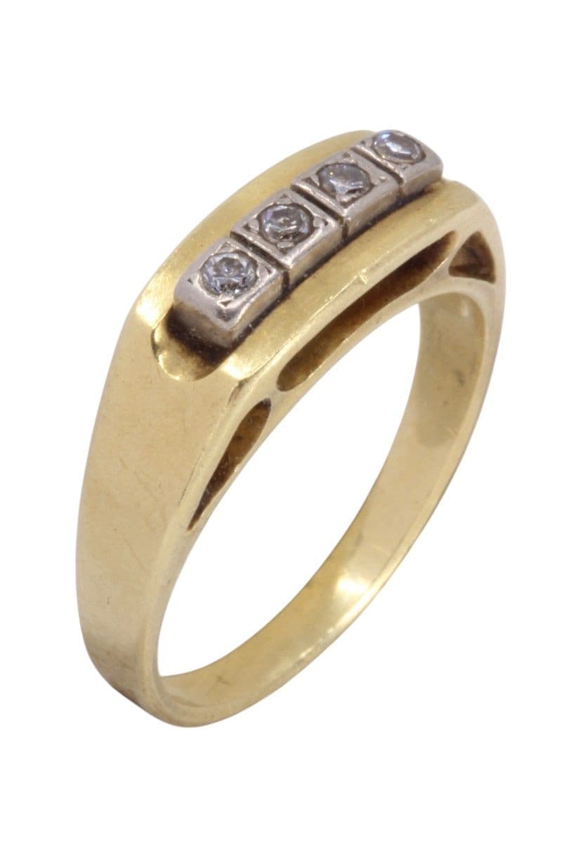 BAGUE ANCIENNE DIAMANTS — vue 3