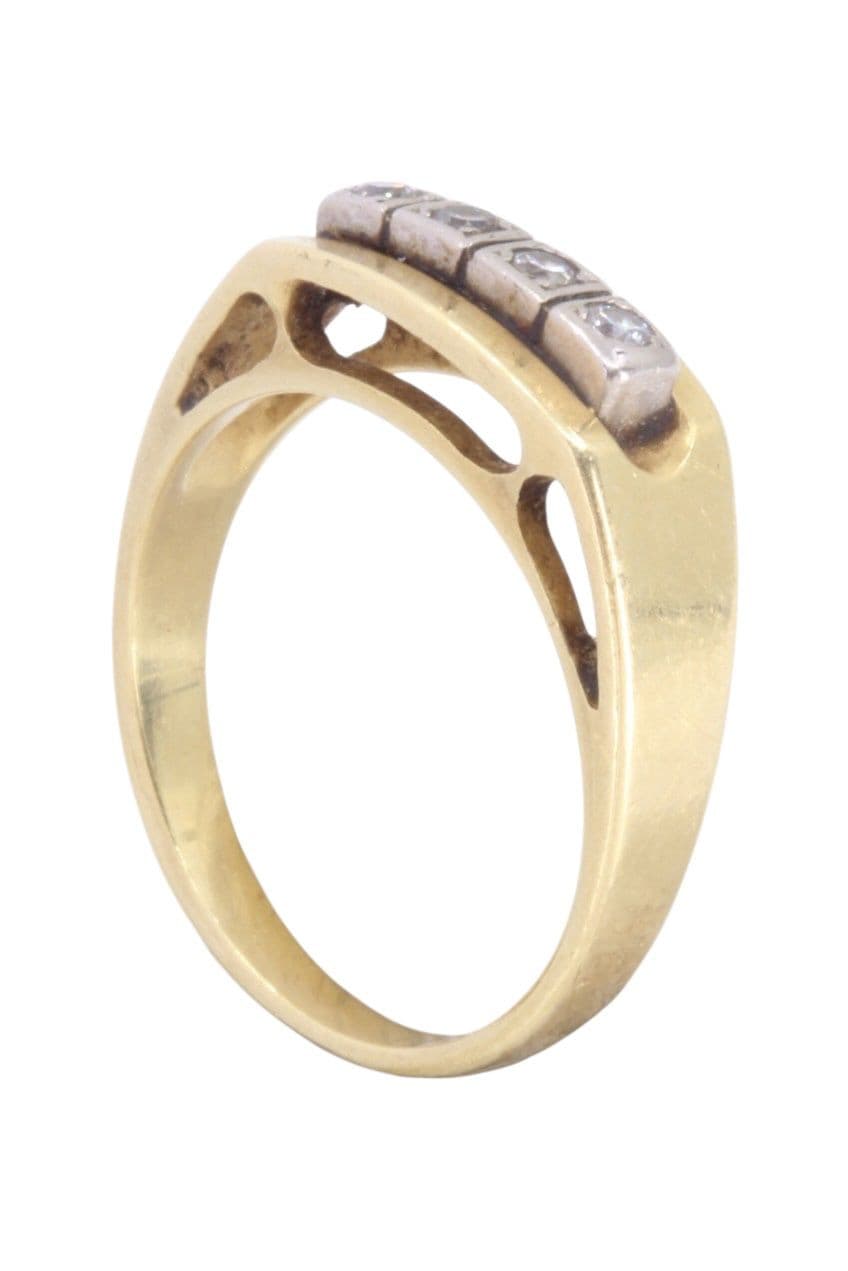 BAGUE ANCIENNE DIAMANTS — vue 4