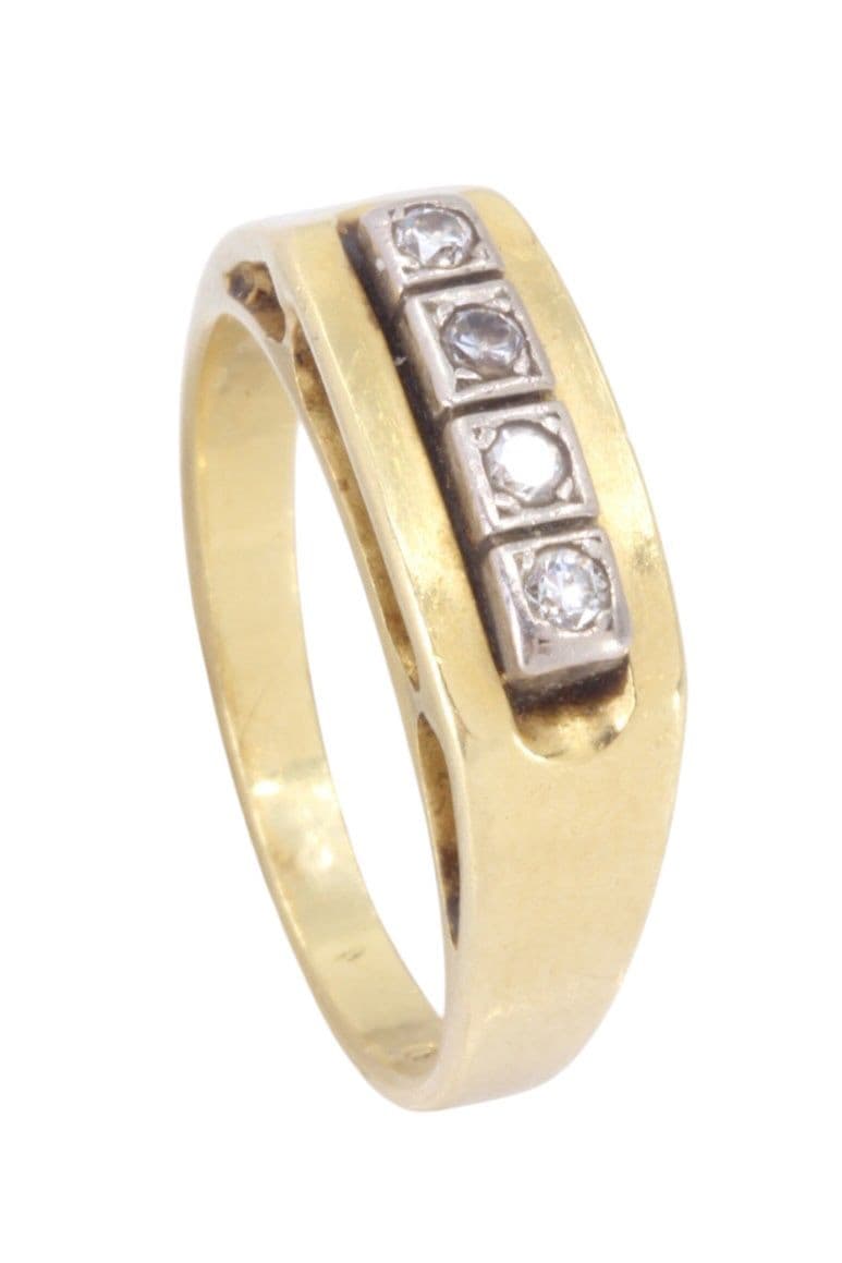 BAGUE ANCIENNE DIAMANTS — vue 5