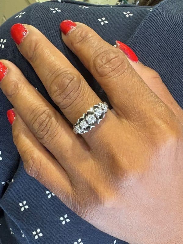 BAGUE JARRETIÈRE DIAMANTS — vue 2