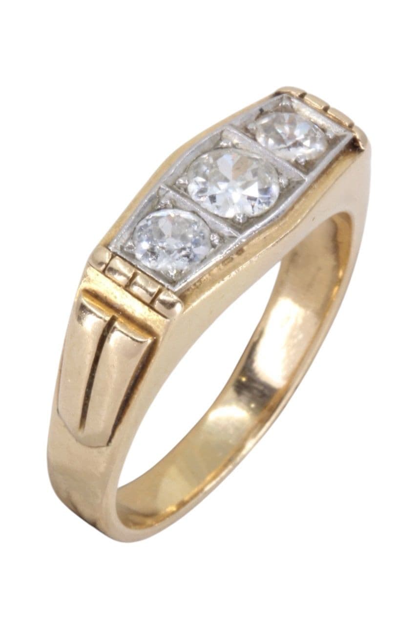 BAGUE ART-DÉCO DIAMANTS — vue 3