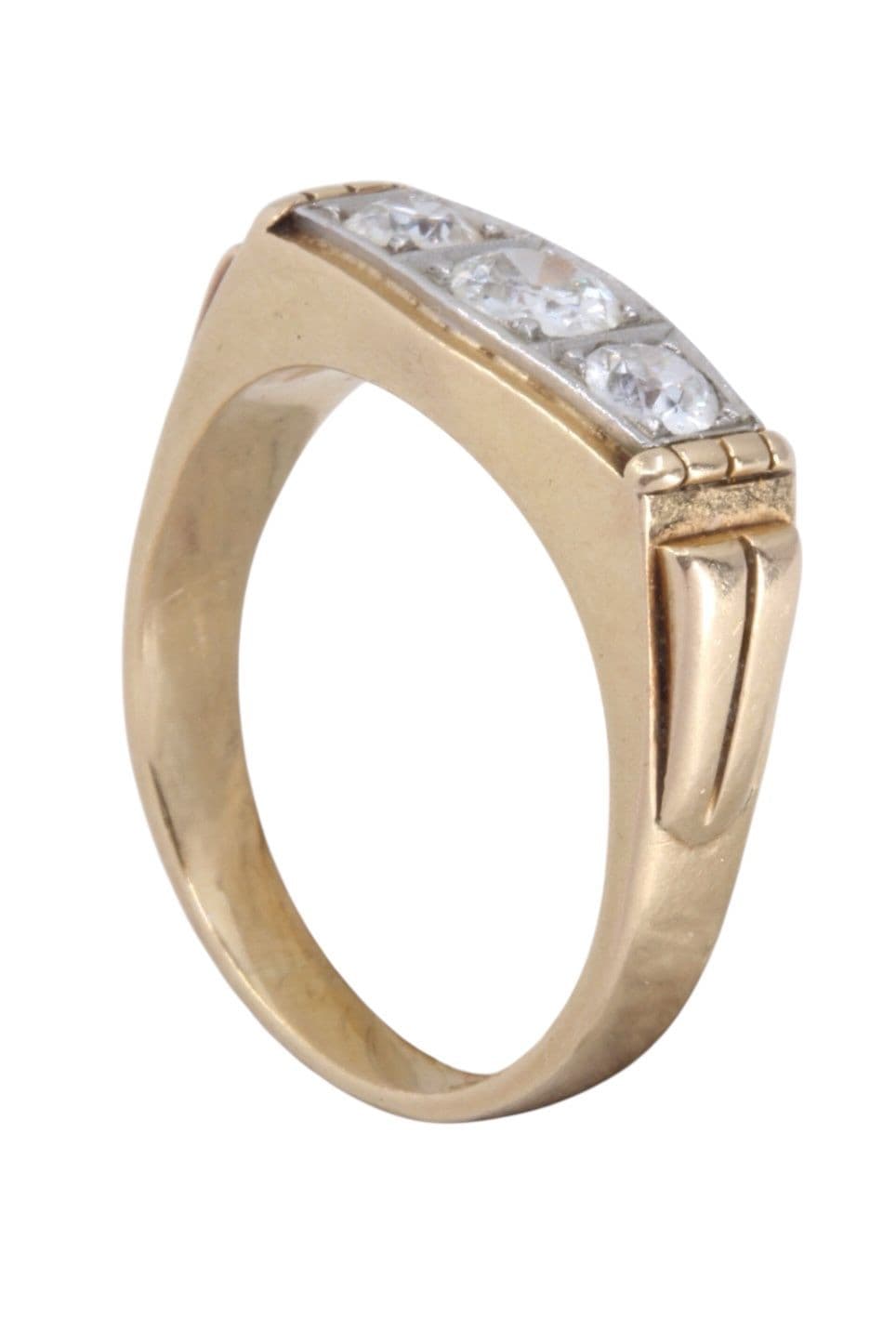 BAGUE ART-DÉCO DIAMANTS — vue 4