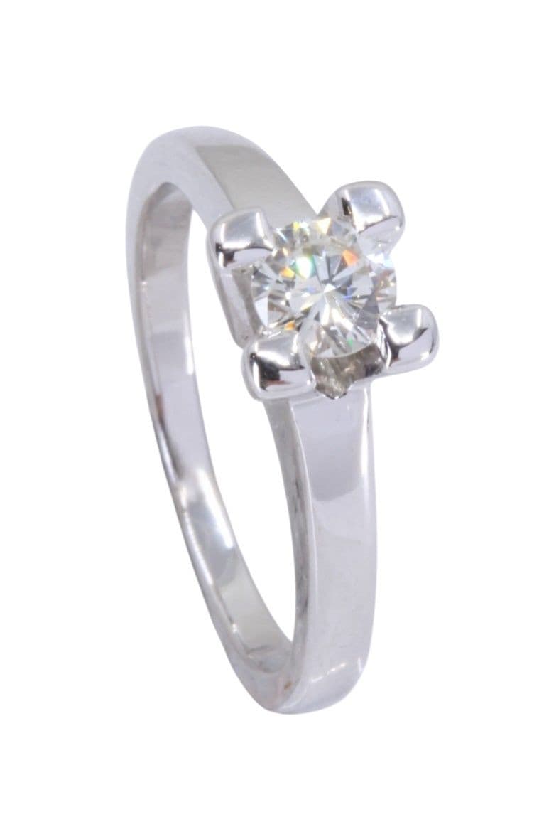SOLITAIRE MODERNE DIAMANT 0.40 CARAT — vue 4