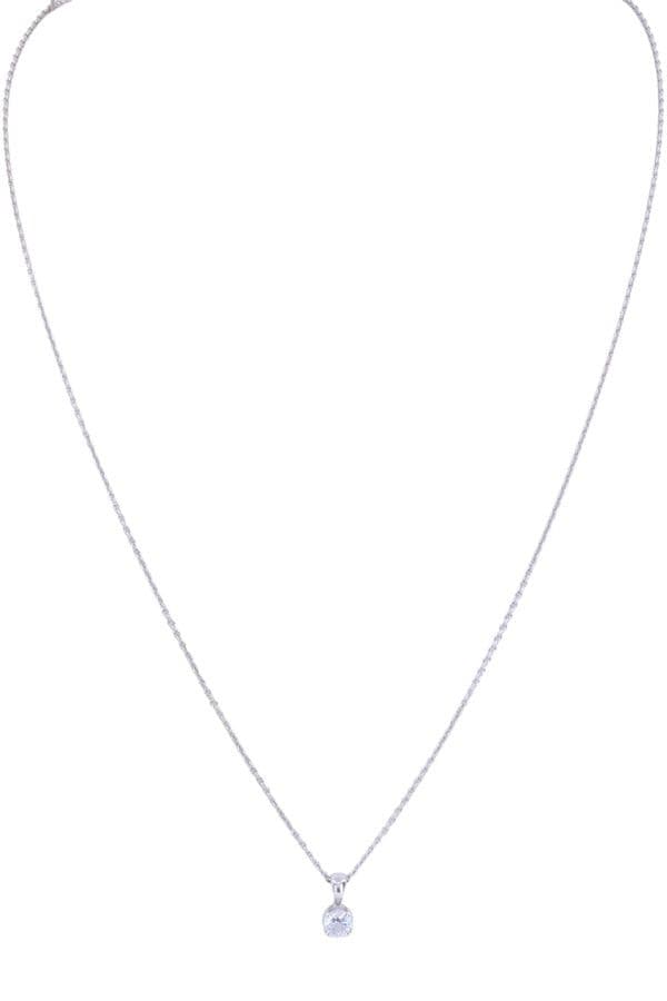 COLLIER DIAMANT SOLITAIRE 0.30 CARAT — vue 1