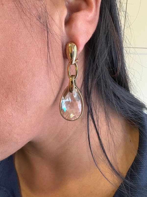 BOUCLES OREILLES SWAROVSKI — vue 2