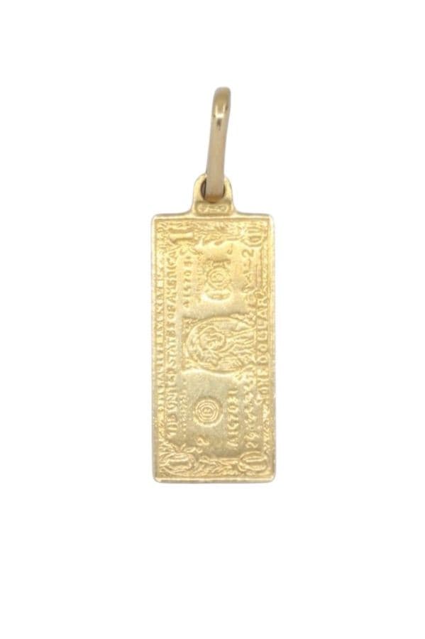 PENDENTIF BILLET 1 DOLLAR — vue 1