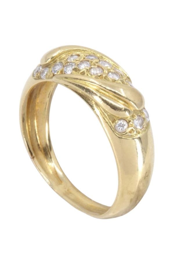 BAGUE MODERNE DIAMANTS — vue 4