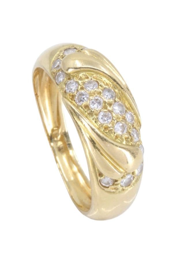 BAGUE MODERNE DIAMANTS — vue 5
