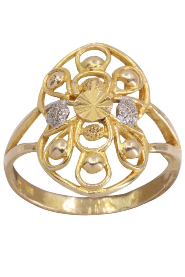BAGUE MODERNE AJOURÉE — vue 1