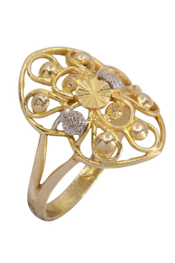 BAGUE MODERNE AJOURÉE — vue 3