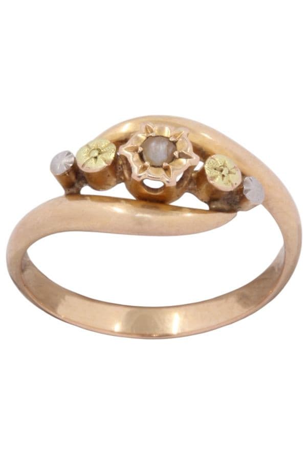 BAGUE PERLE NAPOLÉON III — vue 1