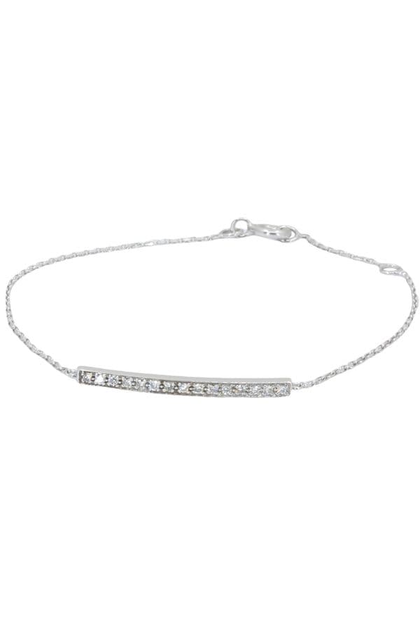 BRACELET DIAMANTS SUR CHAINE — vue 1