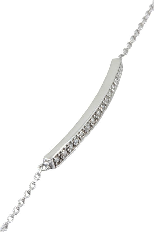 BRACELET DIAMANTS SUR CHAINE — vue 2
