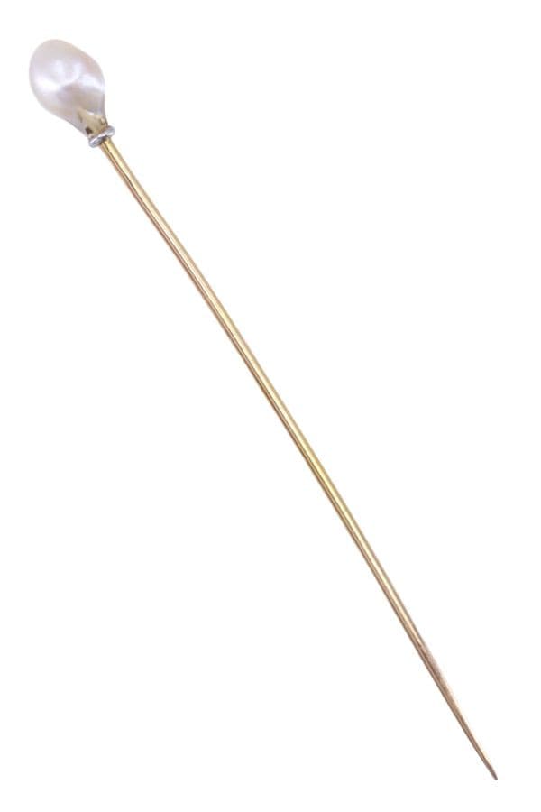 EPINGLE ANCIENNE PERLE — vue 1
