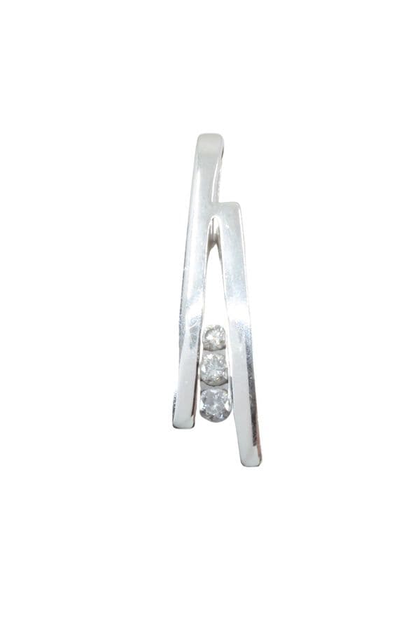 PENDENTIF TRILOGIE DIAMANTS — vue 1