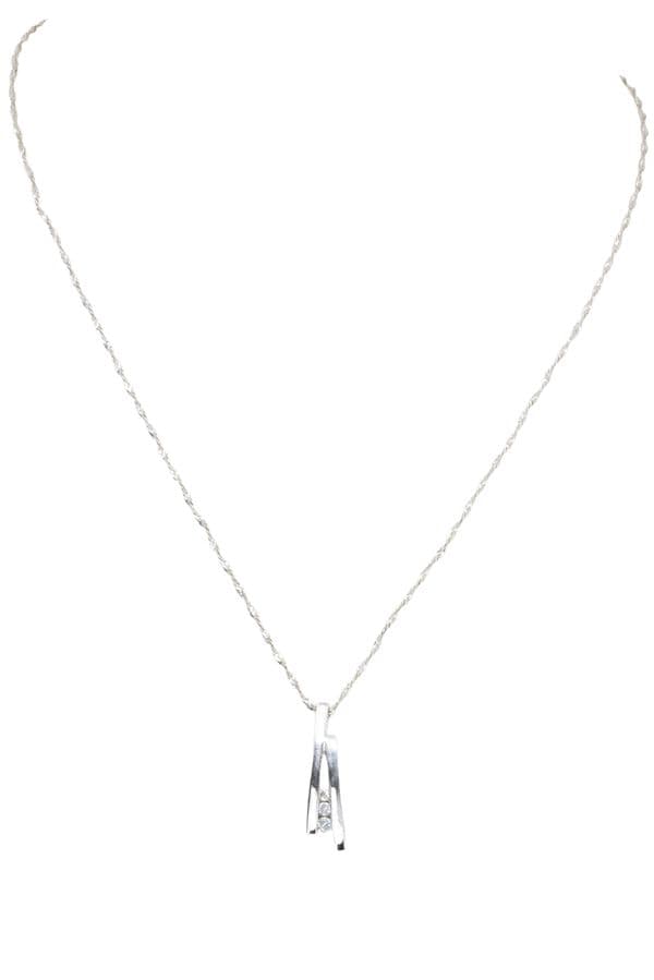 PENDENTIF TRILOGIE DIAMANTS — vue 3