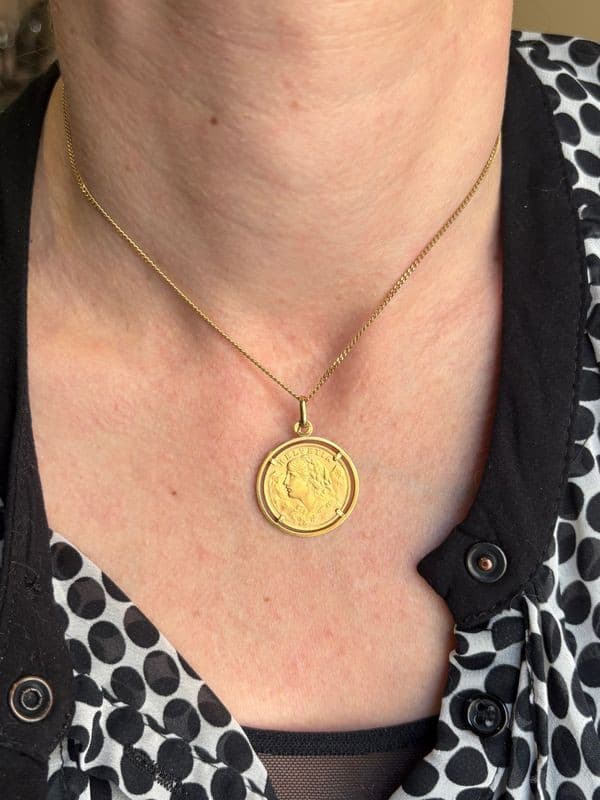 PENDENTIF PIÈCE 20 FRANCS — vue 2