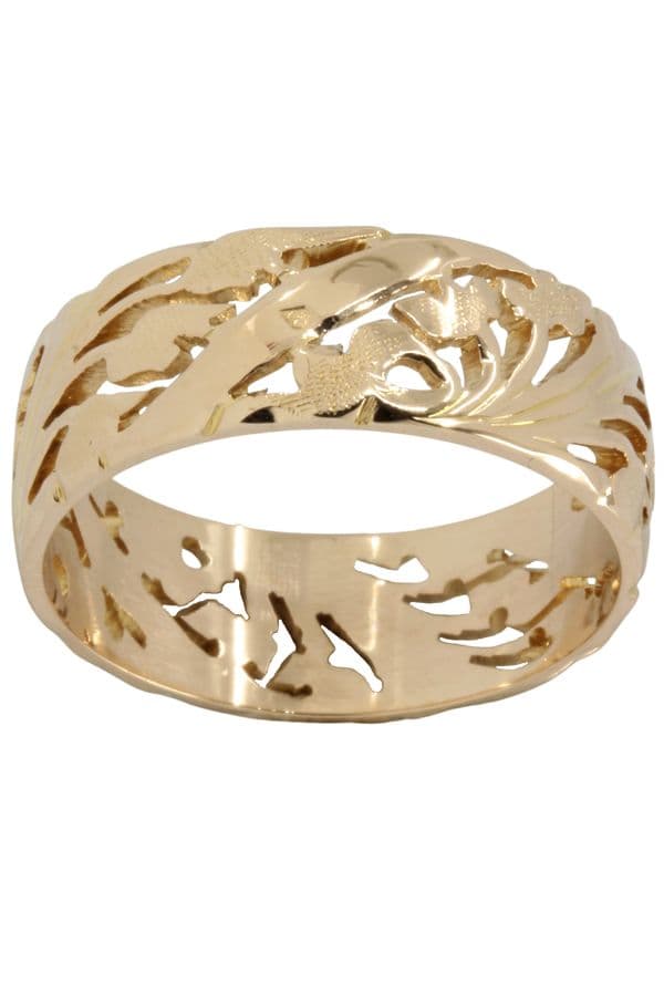 BAGUE FLORALE AJOURÉE — vue 1