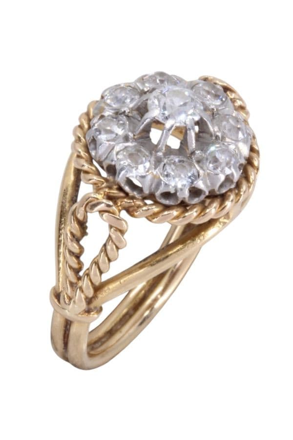 MARGUERITE DIAMANTS ANNÉES 50 — vue 3