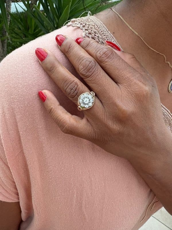 MARGUERITE DIAMANTS ANNÉES 50 — vue 2