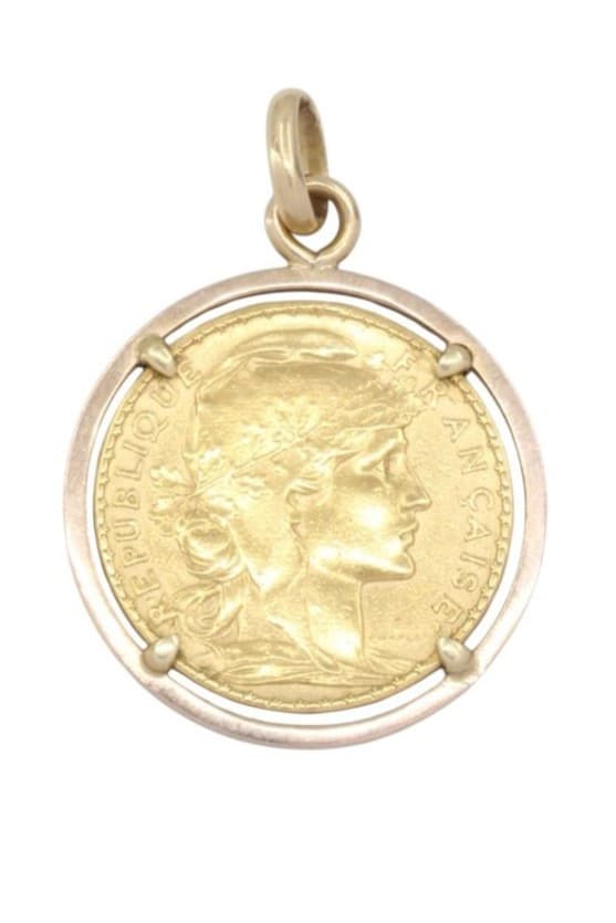 PENDENTIF PIÈCE 20 FRANCS — vue 1