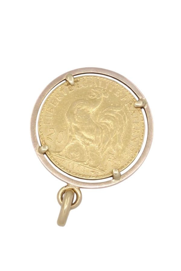PENDENTIF PIÈCE 20 FRANCS — vue 3