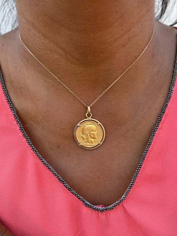 PENDENTIF PIÈCE 20 FRANCS — vue 2