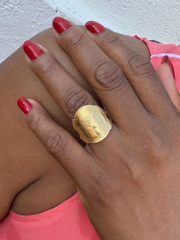 BAGUE PIÈCE 20 FRANCS — vue 2