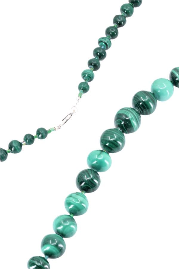 COLLIER MALACHITE EN CHUTE — vue 2