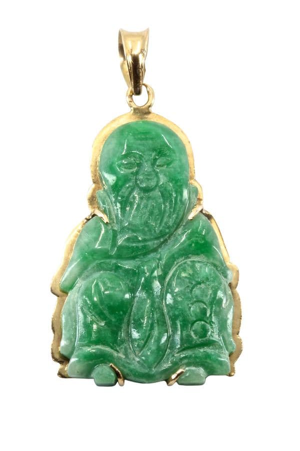 PENDENTIF BOUDDHA EN JADE — vue 1