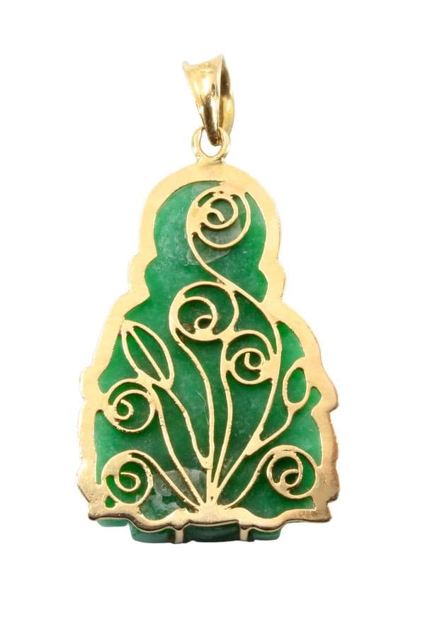 PENDENTIF BOUDDHA EN JADE — vue 2