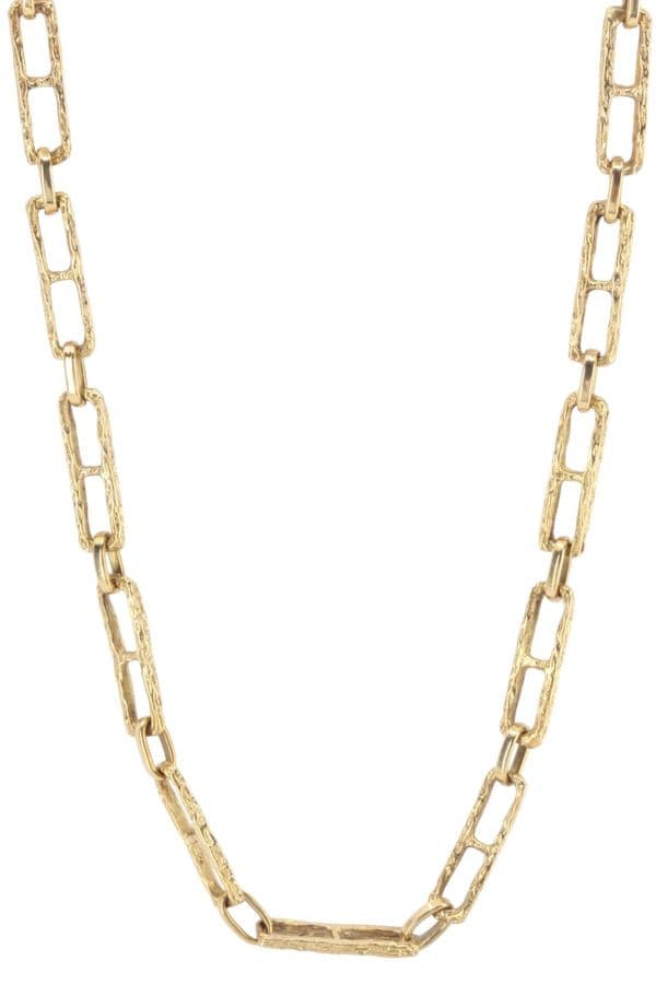 CHAINE ANCIENNE MAILLE RECTANGLE — vue 1