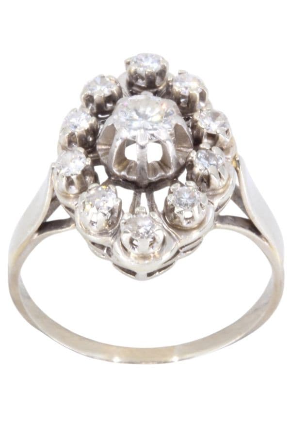 MARQUISE DIAMANTS ANNÉES 50' — vue 1