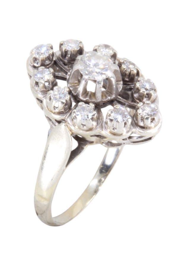 MARQUISE DIAMANTS ANNÉES 50' — vue 3