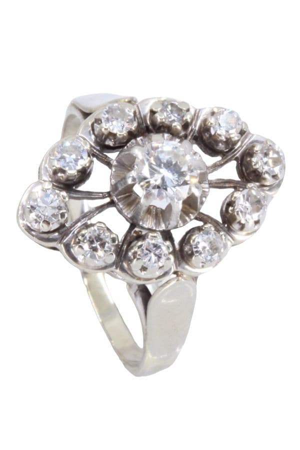 MARQUISE DIAMANTS ANNÉES 50' — vue 5